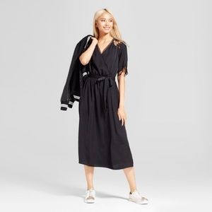 Black dress with lace sleeves